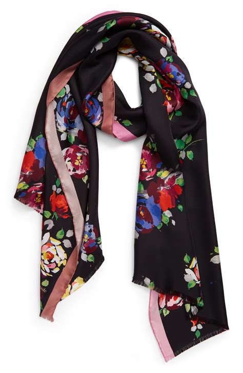 kate spade oblong silk scarf.